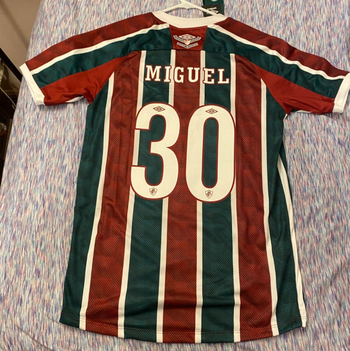 Fluminense Umbro soccer jersey shirt Miguel Brazil Brasil Rio de
