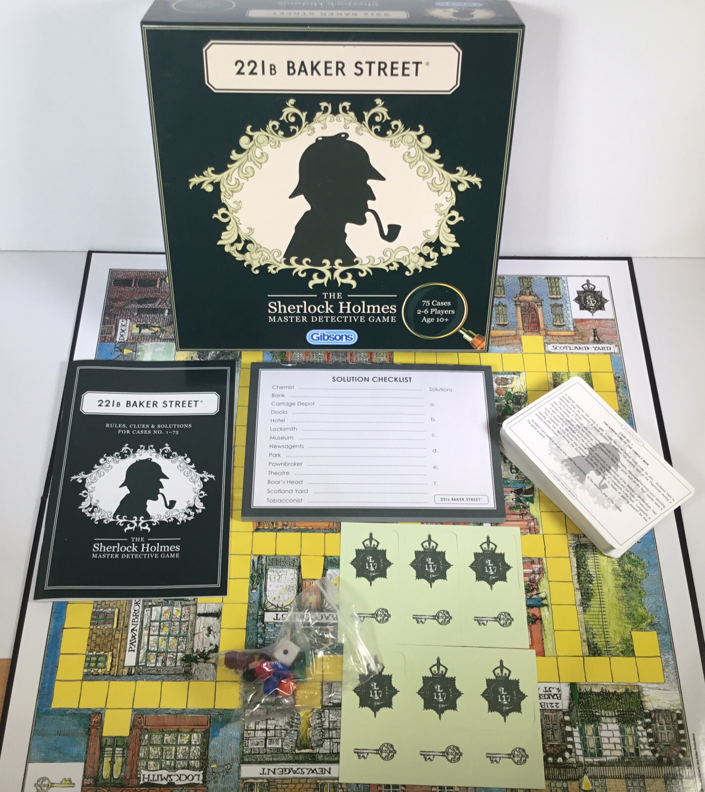 221B Baker Street The Sherlock Holmes Master Detective  Board Game  Unplayed