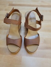 J.Crew Maryanne Cork Wedge Platform Sandals Women's Size 6