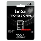 Lexar Professional 64GB SD SDXC 1667x Memory Card UHS-II 250MB/s 4K V60 US