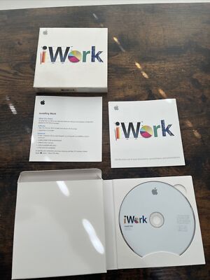 Apple iWork Software v9.0 Retail Install DVD Mac 2009 Disc MB942Z/A Collectible