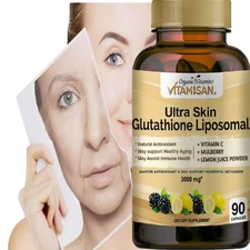 L Glutathione Collagen Skin Renewal Glow-enhancing Dark Spots 90 Caps