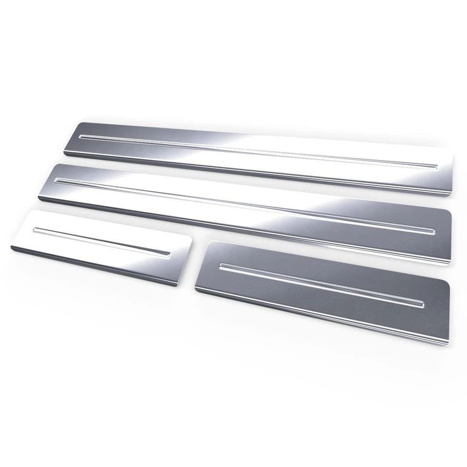 Protezione battitacco auto in acciaio per Kia Sportage IV QL (15-21) satinato 1 - Immagine 2 di 4