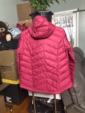 Lole Women’s Coat Sz Xl Puffer Jacket Quilted Hooded Fuchsia