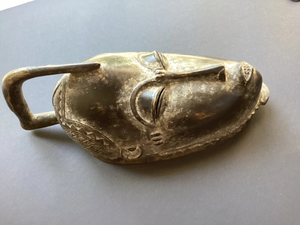 SUPERB AFRICAN TRIBAL BAULE / BAOULE TRIBE - PORTRAIT MASK - Image 4 of 4