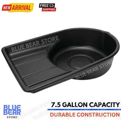 Plastic Used Oil Drain Pan Under Car Large Oil Drip Pan Engine Fluid Change Tray