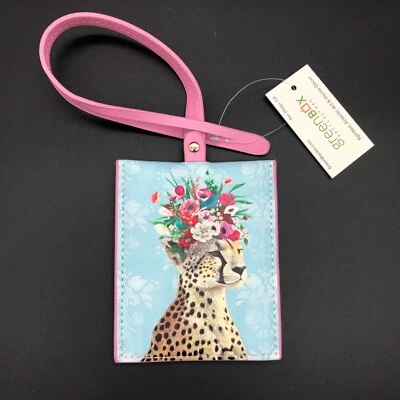 GreenBox Art Culture Travel Luggage Tag Haute Jungle Leopard Giraffe Floral NEW