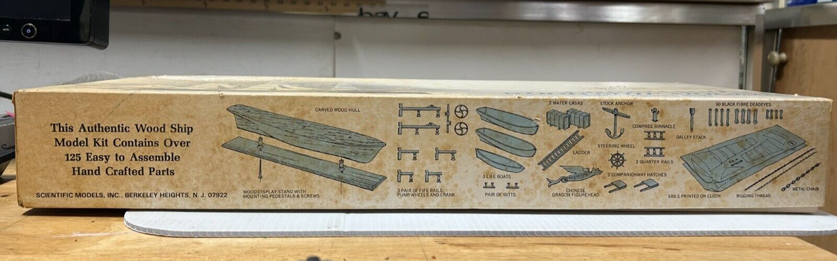 Scientific THE SEA WITCH CLIPPER SHIP 171-1695 Vintage Wood Scientific THE SEA WITCH CLIPPER SHIP 171-1695 Vintage Wood