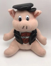 Harley Davidson 1998 Play By Play Biker Pig W/vest