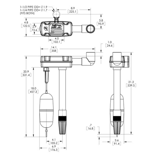 Sump Jet 660-1185 GPH Water Powered Backup Sump Pump - Picture 2 of 2