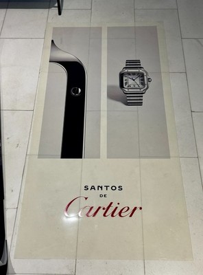 large original vintage Cartier Santos De Cartier promotional poster print