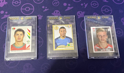 PANINI ROOKIE 3 CARD LOT | RONALDO #298 | MBAPPÉ #209 | HAALAND #32