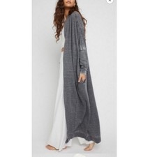 Intimately Free People Long Grey Duster Cardigan