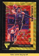 2020-21 Panini Flux Rookies Asia Gold Wave Prizm Isaac Okoro #213 READ 0v6o