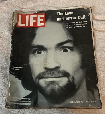 Vintage Charles Manson Cover Of LIFE Magazine Dec 19 1969 Cult Leader READ