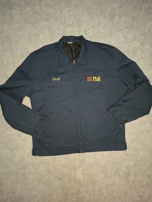 Red Kap 70s Vintage Work Jacket L Made in USA Zip TALON Workwear USA ref76