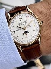 Eberhard&Co Ref 36016 Moonphase Gold Pl Silver Case Limited Edition Centenary