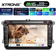8" Android 15 Car Radio For VW Golf MK5 Polo Caddy 4G LTE QLED DSP Stereo Player