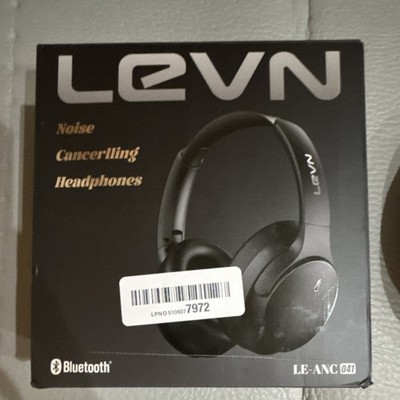LEVN LE-ANC 041 Bluetooth Noise Cancelling Headband Headphones Black