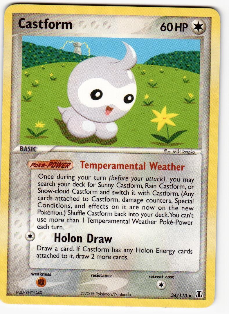Castform 34/113 Delta Species Pokemon NM