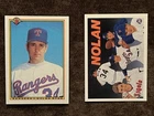 New ListingNOLAN RYAN - 2x 1990 Trading Cards - Bowman And Upper Deck “NOLAN” Checklist HOF