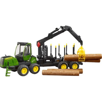 Bruder 02133 John Deere 1210E Rückezug plus Zubehör