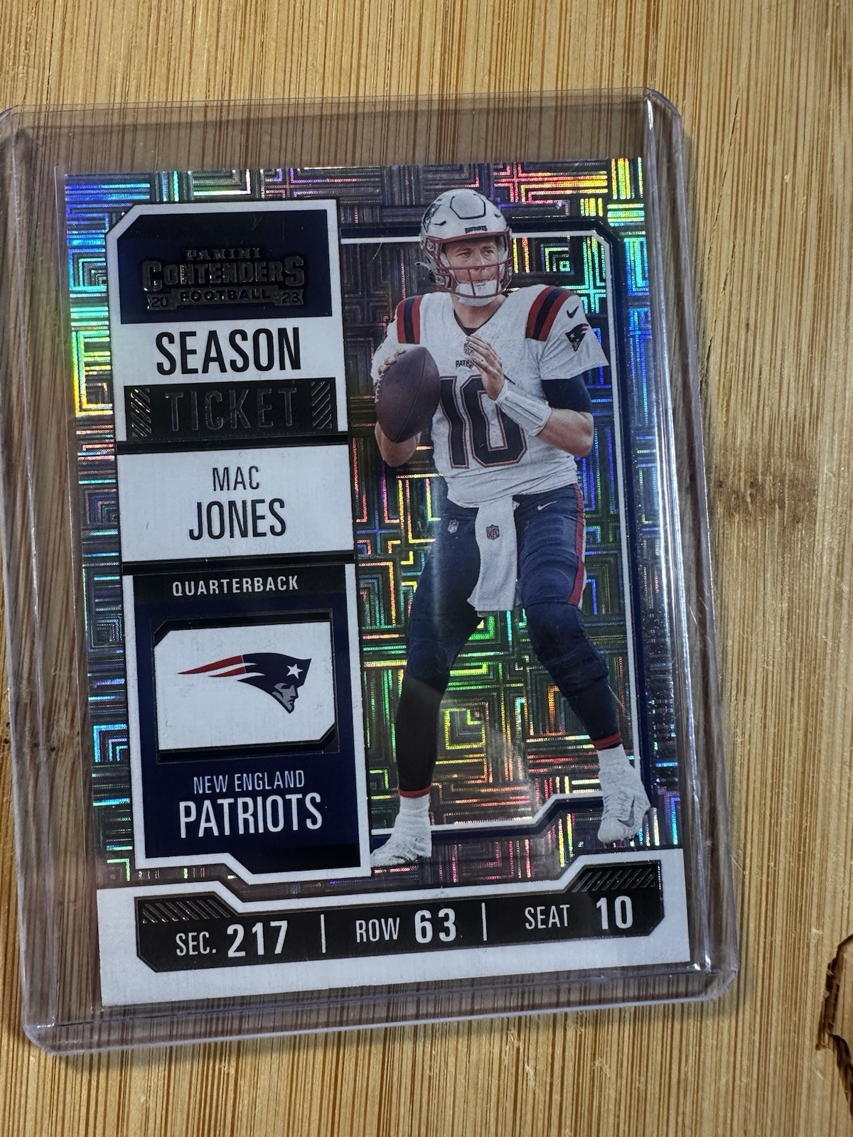 2023 Panini Contenders MAC JONES Silver Mojo Prizm Ticket Jaguars Patriots SP ❗️