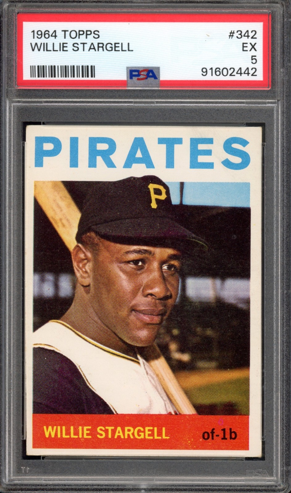 1964 Topps #342 Willie Stargell PSA 5 Vintage HOF Baseball Card (2442)