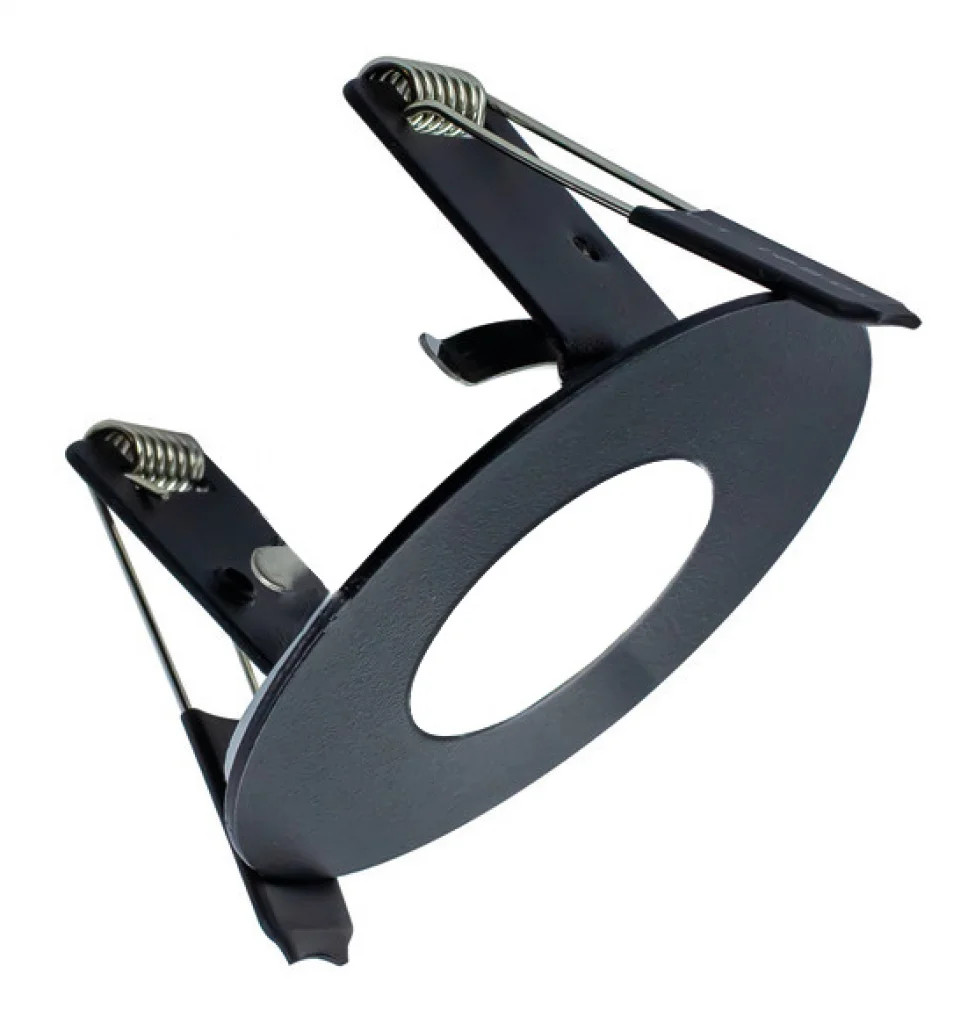 Downlight Black Evofire IP65 Fire Rated GU10 Round For 45mm Cut Outs Integral