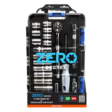 Zero Degree Sae Tool Set With Gearless Ratchet - 1/4In Drive , 27 Pc (38128)