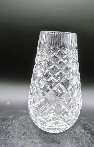 Vintage Waterford Clear Crystal 7" Kileen Tapered Flower Vase Ireland