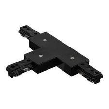 H Track T Connector, H Type Single Circuit 3-Wire-1 Track, Black