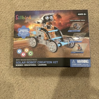 Discovery Kids Mindblown STEM 12-in-1 Solar Robot Creation 190-Piece Kit