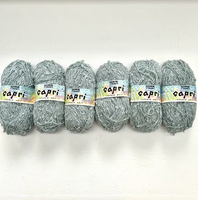 Lot of 6 Wendy Capri Double Knit Yarn 50grm Skeins Light Blue Green England