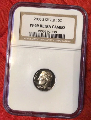 2005-S Silver Proof Roosevelt Dime NGC PF 69 Ultra Cameo