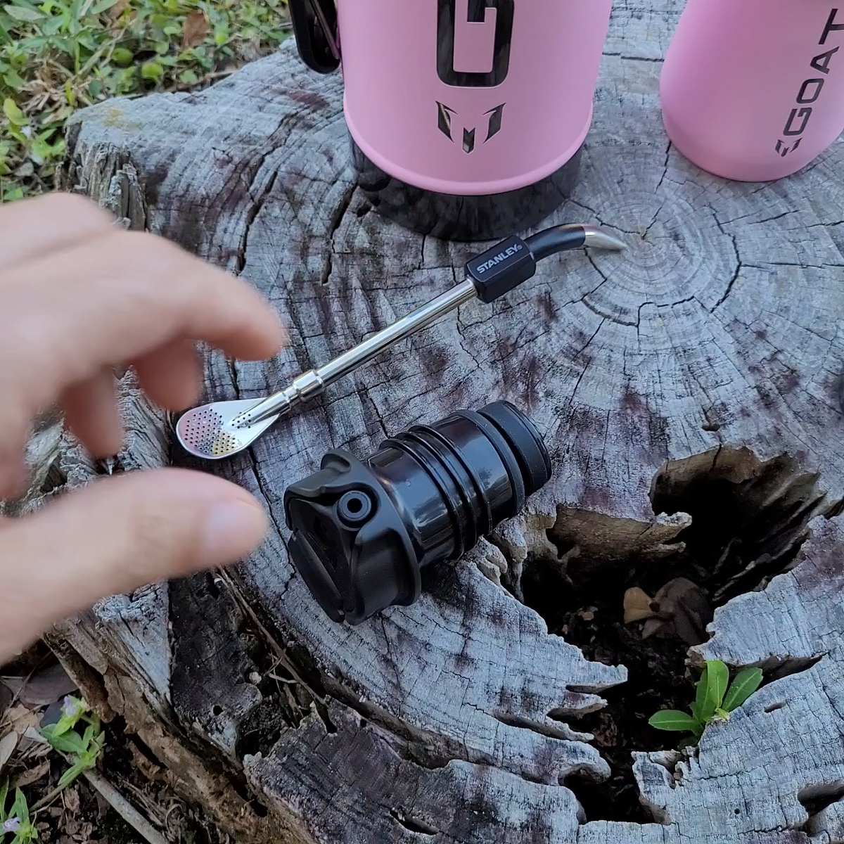 COMBO Stanley X Messi GOAT Mate Pink Thermo 1.3Qt Mug 8oz Classic