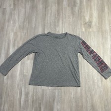 Tommy Hilfiger Youth Boys Size L 16/18 Long Sleeve Crew Neck Grey