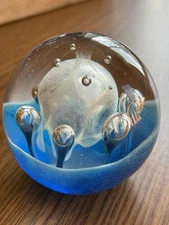 Dynasty Gallery Art Glass "Glow in the Dark" 3” Glass Orb