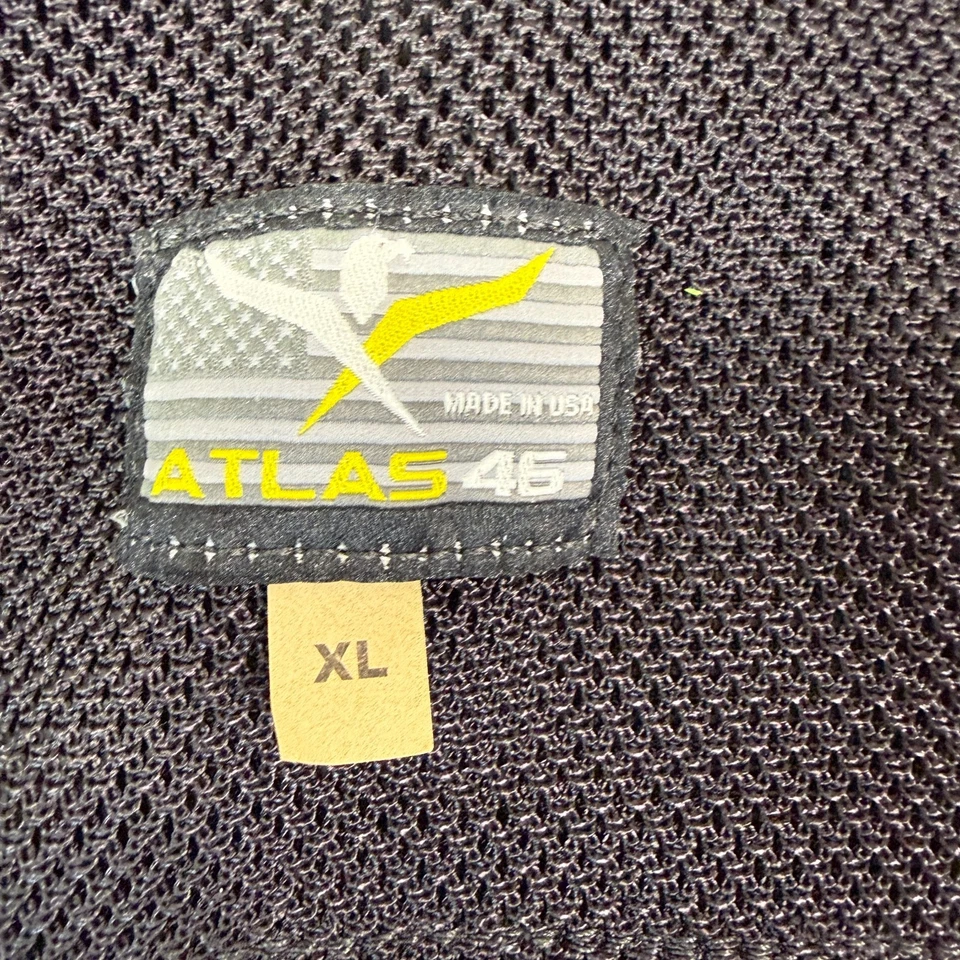 Atlas 46 Vest Men XL Black Tactical Work Utility Tool Mesh Zip Pockets USA - Image 3 of 4