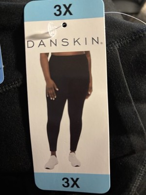 Danskin Womens Contour Leggings Black 3X Plus