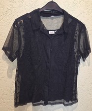 🌺 Edle Damenbluse, Stickerei, Gr. 44, Schwarz, Heine, Maria Bellesi, NEU!!! 🌺