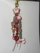 Strawberry Shortcake Journal Tassel | Beaded Spine Charm Accessory