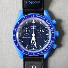 Mission To Neptune Omega Swatch Speedmaster MoonSwatch Chronograph Watch
