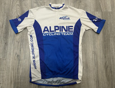 VOmax Alpine Cycling Team Jersey Size L 4 Full Zip Short Sleeve Pockets USA Made