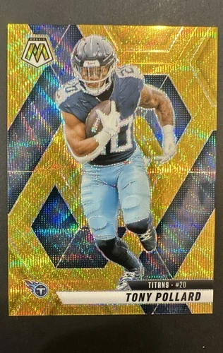 2025 Panini Mosaic - Tony Pollard #148 Gold Wave Mosaic Prizm 2/10