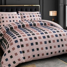 Duvet Cover King Size Luxury Reversible Quilt Cover Bedding Set Single Double