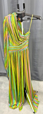 Bronx And Banco Excl Florence One Shoulder Multicolor Gown