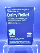 Up & Up Dairy Relief Lactase Enzyme Compare To Lactaid 60Ct Caplets Exp 06/27