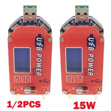 1/2Pc USB DC 5V to 3.3V-24V 15W Adjustable Step Up/Down Power Supply Module NEW
