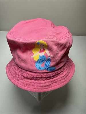 Gertex Toddler Pink Bucket Sun Hat Baby Girl Size 4-6X  Mermaid